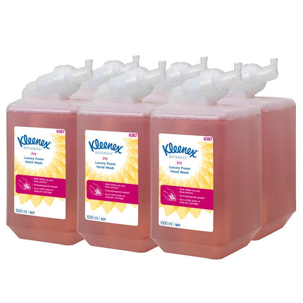 Kleenex® Botanics™ Luxury Foam Hand Wash - 1 Liter Kassette / Rot /1 l - 6 Cassettes | Karton (6 Kartuschen)