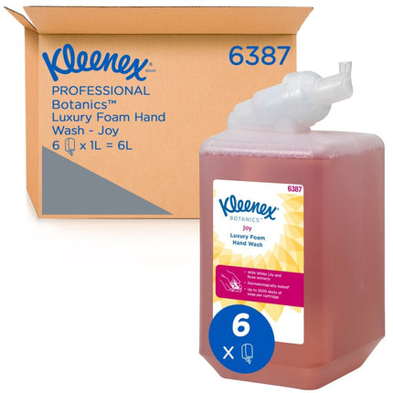 Kleenex® Botanics™ Luxury Foam Hand Wash - 1 Liter Kassette / Rot /1 l - 6 Cassettes | Karton (6 Kartuschen)