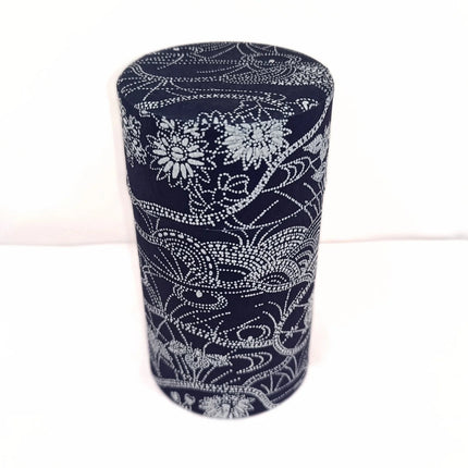 Teedose Blütenband Blau