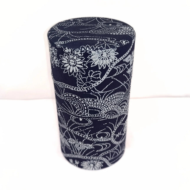 Teedose Blütenband Blau
