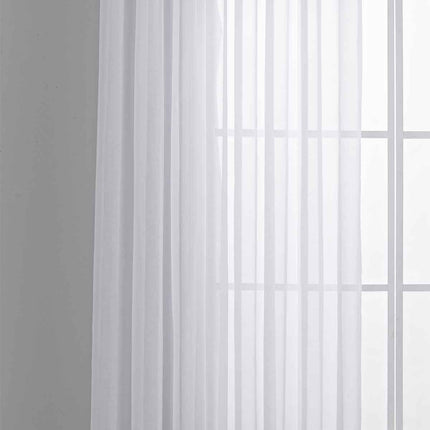 Gardine Voile Batist mit Wellenband »Wien« 1:2 Wellenband Bleibandabschluß Knitterarm Wellenfall 2025100
