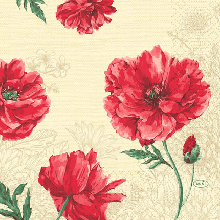 Zellt Servietten 33x33 cm, 3-lagig, Monique Design  | Packung (250 Servietten)