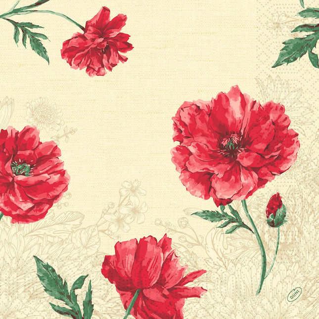 Zellt Servietten 40x40 cm, 3-lagig, Monique Design | Packung (250 Servietten)