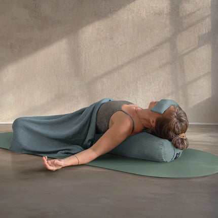 Design Yoga Bolster - Aqua Cord