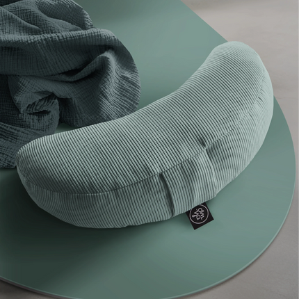 Design Yoga Halbmond Kissen - Aqua Cord