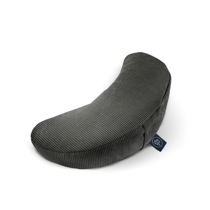 Design Yoga Halbmond Kissen - Granit Cord