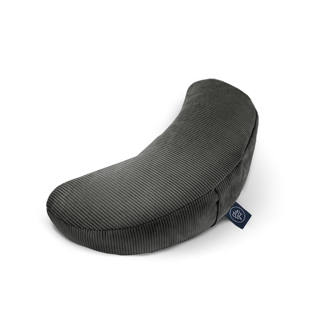 Design Yoga Halbmond Kissen - Granit Cord