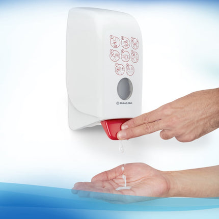 Scott® CONTROL Handdesinfektionsschaum auf Alkoholbasis - 1 Liter Kassette / Transparent /1 l - 6 Cassettes | Karton (6 Kartuschen)