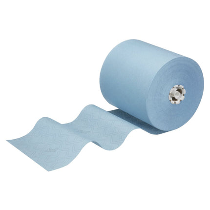 Scott® Essential™ Handtücher - Rolle / Blau - 6 Rolls  x 1 Sheet | Karton (6 Rollen)