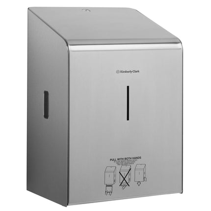 Kimberly-Clark Professional™ Rollenhandtuchspender - Edelstahl - 1 Dispenser | Karton (1 Spender)