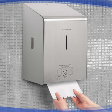 Kimberly-Clark Professional™ Rollenhandtuchspender - Edelstahl - 1 Dispenser | Karton (1 Spender)
