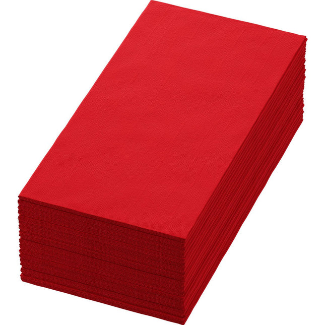 Zellt.Serv.40x40, 3-lagig, 1/8 BF, rot  | Packung (250 Servietten)