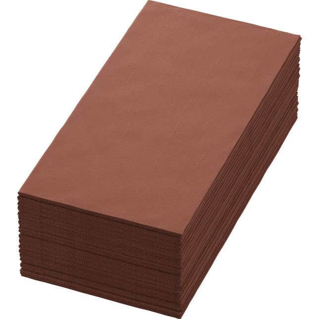 Zellt Servietten 40x40 cm, 3-lagig, chestnut  | Packung (250 Servietten)