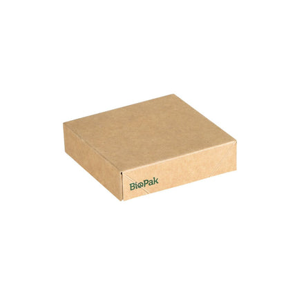 Viking Cube Mini Deckel Karton  Braun Karton/PLA 75x75x20  | Packung (300 Stück)