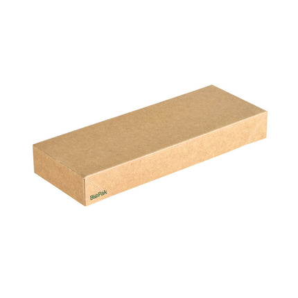 Viking Slim Brick Deckel Karton  Braun Karton/PLA 225x85x30  | Packung (300 Stück)