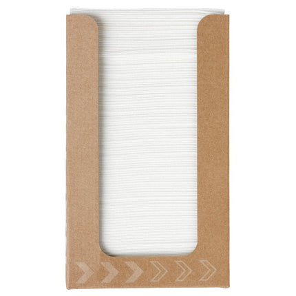 Bio-Dunisoft-Serviettenbox 20 x 20 cm weiß | Packung