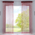 Rot Lurex / HxB 250x140 cm
