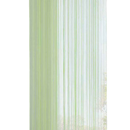 Fadengardine  mit Tunneldurchzug und eingenähtem Kräuselband, geeignet für Gardinenstangen und Gardinenschienen Fadenvorhang Fadenstore Raumteiler 20303CN