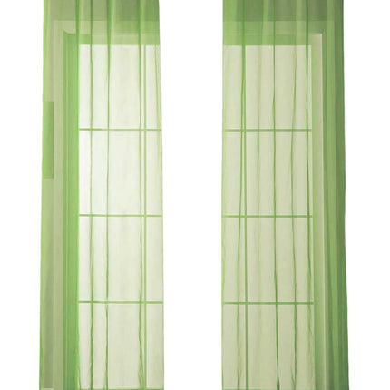 2er Set Ösenvorhänge Transparent »Uni« Gardine Stores Vorhang Ösen Bleibandabschluß Wohnzimmer 20332-cn2