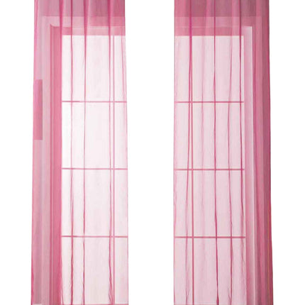 2er Set Ösenvorhänge Transparent »Uni« Gardine Stores Vorhang Ösen Bleibandabschluß Wohnzimmer 20332-cn2