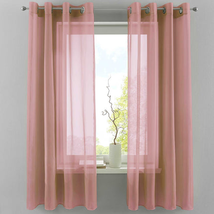 2er Set Ösengardinen Transparent »Basel« Gardine Bleiband Store Vorhang 20332TR2
