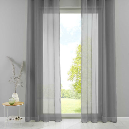 2er Set Ösengardinen Transparent »Basel« Gardine Bleiband Store Vorhang 20332TR2