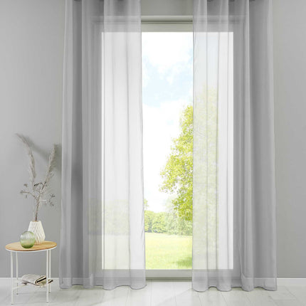 2er Set Ösengardinen Transparent »Basel« Gardine Bleiband Store Vorhang 20332TR2