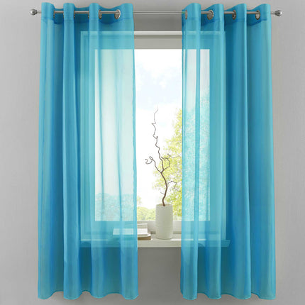 2er Set Ösengardinen Transparent »Basel« Gardine Bleiband Store Vorhang 20332TR2