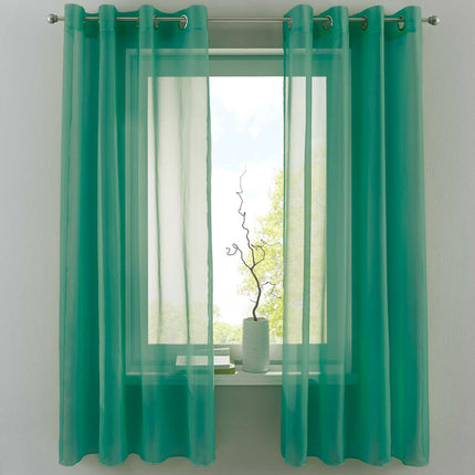 2er Set Ösengardinen Transparent »Basel« Gardine Bleiband Store Vorhang 20332TR2
