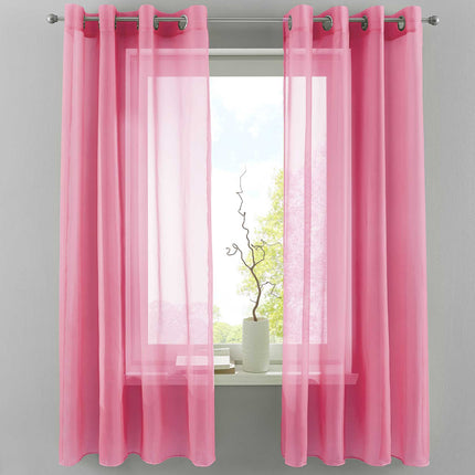 2er Set Ösengardinen Transparent »Basel« Gardine Bleiband Store Vorhang 20332TR2