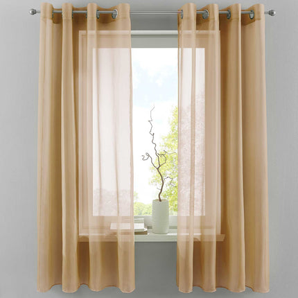 2er Set Ösengardinen Transparent »Basel« Gardine Bleiband Store Vorhang 20332TR2