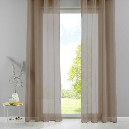 2er Set Ösengardinen Transparent »Basel« Gardine Bleiband Store Vorhang 20332TR2