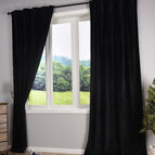 Schwarz / 2 Stück HxB 280x135 cm