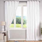 Weiß / 2 Stück HxB 280x135 cm