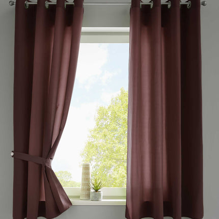 2er Set Vorhänge Schal Ösen »Berlin« Microsatin Lichtdurchlässig Uni Matt 20405N2