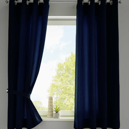 2er Set Vorhänge Schal Ösen »Berlin« Microsatin Lichtdurchlässig Uni Matt 20405N2
