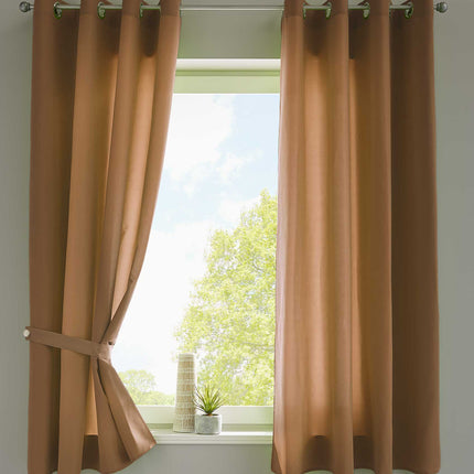 2er Set Vorhänge Schal Ösen »Berlin« Microsatin Lichtdurchlässig Uni Matt 20405N2