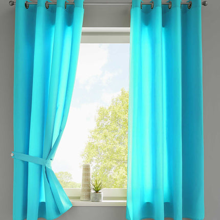 2er Set Vorhänge Schal Ösen »Berlin« Microsatin Lichtdurchlässig Uni Matt 20405N2