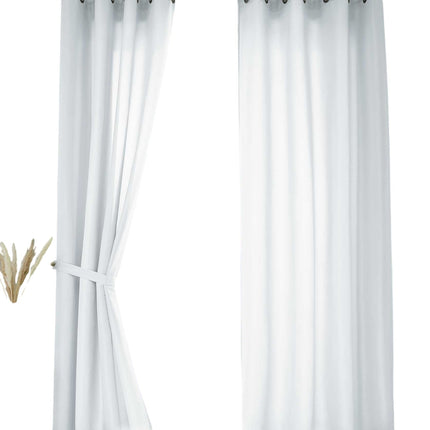 2er Set Vorhänge Schal Ösen »Berlin« Microsatin Lichtdurchlässig Uni Matt 20405N2