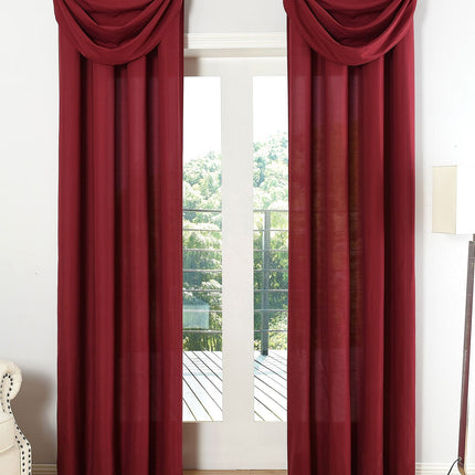Vorhang Set Schal Ösen Microsatin Segeltuch Querbehang lichtdurchlässig Deko Wohnzimmer 20405S4