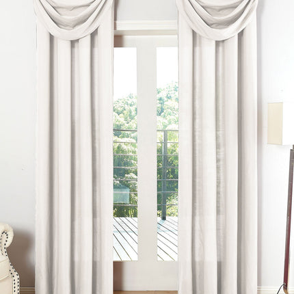 Vorhang Set Schal Ösen Microsatin Segeltuch Querbehang lichtdurchlässig Deko Wohnzimmer 20405S4