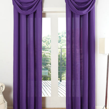 Vorhang Set Schal Ösen Microsatin Segeltuch Querbehang lichtdurchlässig Deko Wohnzimmer 20405S4