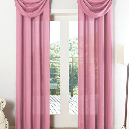 Vorhang Set Schal Ösen Microsatin Segeltuch Querbehang lichtdurchlässig Deko Wohnzimmer 20405S4
