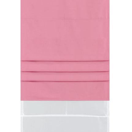 Doppel Raffrollo Palma Microsatin matt Voile Faltgardinen Faltrollo Schlaufenrollo mit Universalgardinenband 20410