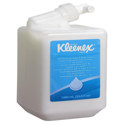 Kleenex® Feuchtigkeitsspendende Hand- und Körperlotion - Kassette / Weiß /1 Ltr - 6 Cassettes | Karton (6 Kartuschen)