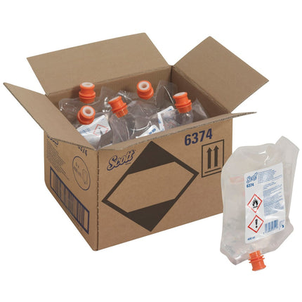Scott® Reiniger für Toilettensitze und andere Oberflächen - Spenderbeutel / Transparent /400ml - 6 pouches | Karton (6 Beutel)