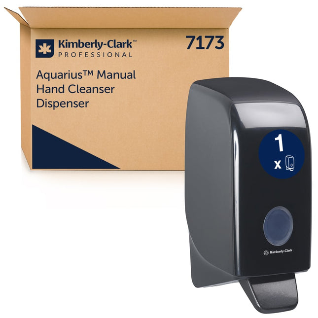 Aquarius™ Spender für Waschlotionen - Kassette / Schwarz /1 Ltr - 1 Dispenser | Karton (1 Spender)