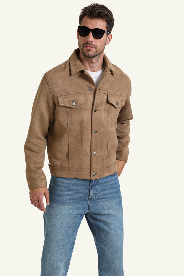 Button-Through Jacket with Pockets