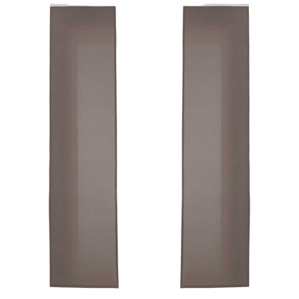 2er Pack Flächenvorhänge Schiebegardinen »PALERMO«  komplett Set Cationic blickdicht Leinen Optik natura seidenmatt Landhaus Stil 204411-2