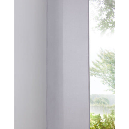 Flächenvorhang Schiebegardine »PALERMO«  Cationic blickdicht Leinen Optik natura seidenmatt Landhaus Stil 204411